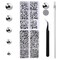 MEIBITE 6796PCS Sliver Hotfix Rhinestones Crystal Stones Glass for Fabric Clothes Shirts Sparkly Flat Back Round with Tweezers and Picking Pen (SS6~SS30 Set)